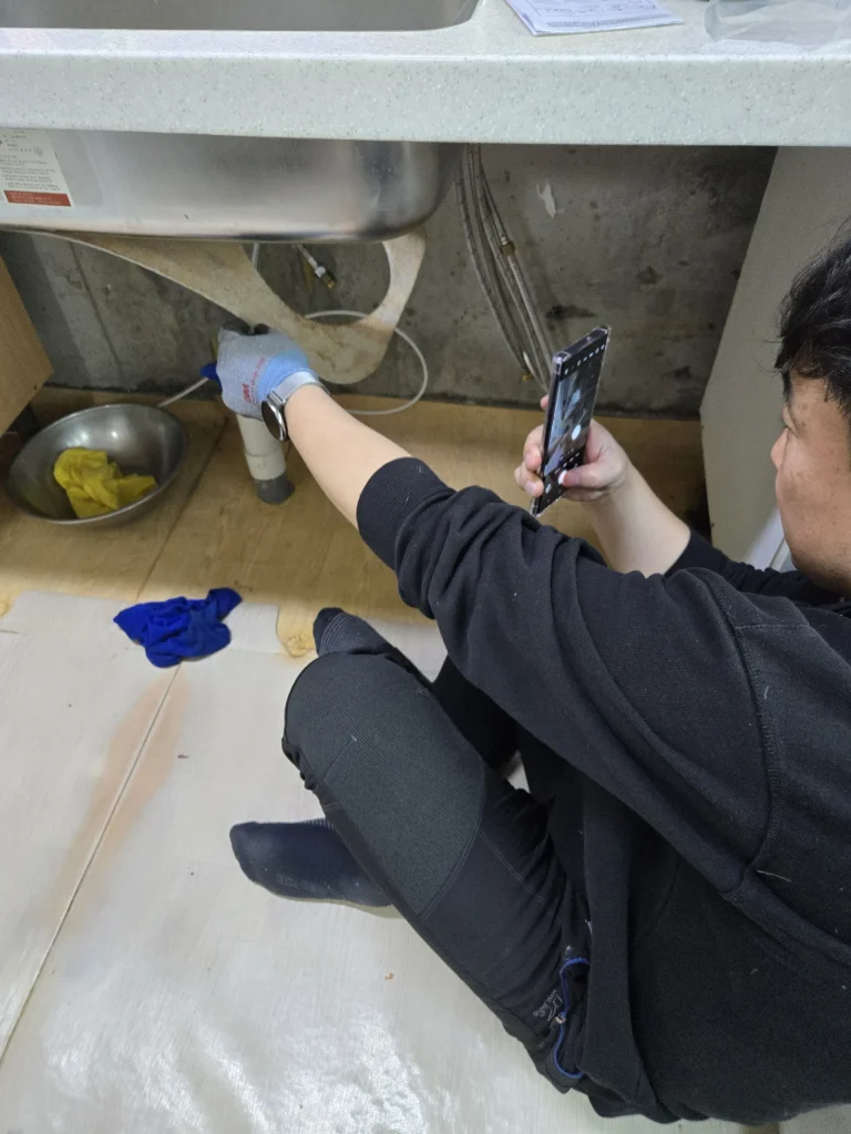 sink-repair-onsite 교육 실습 사진
